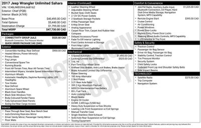 2017 Jeep Wrangler Unlimited Sahara