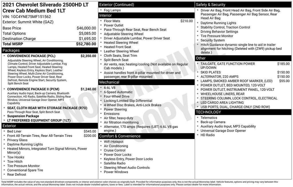 2021 Chevrolet Silverado 2500 HD LT