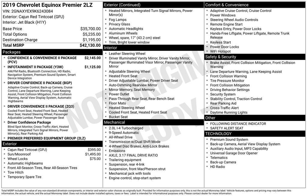 2019 Chevrolet Equinox Premier