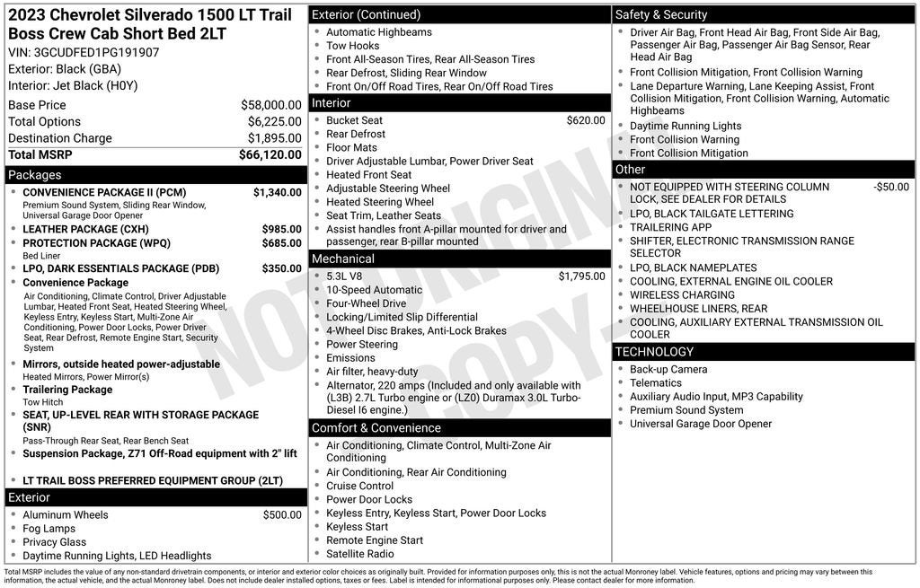 2023 Chevrolet Silverado 1500 LT Trail Boss
