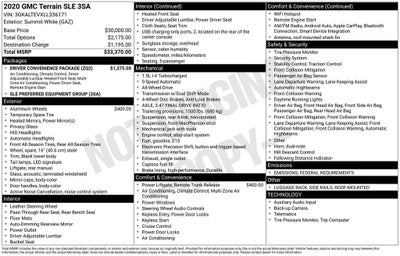 2020 GMC Terrain SLE