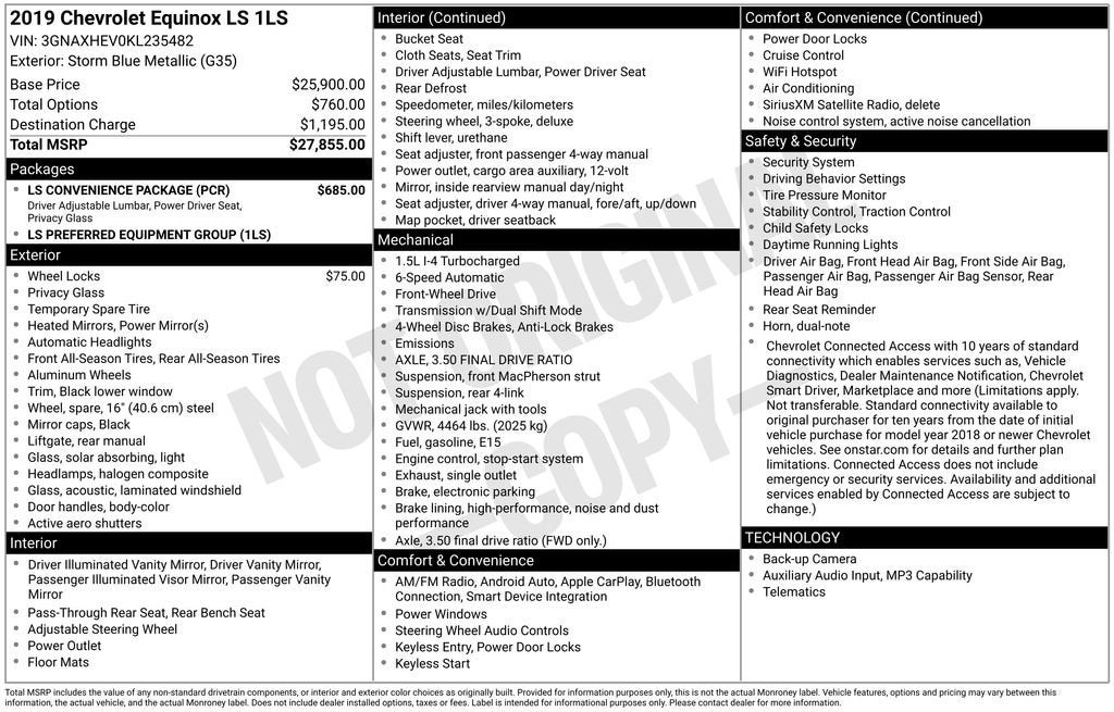 2019 Chevrolet Equinox LS