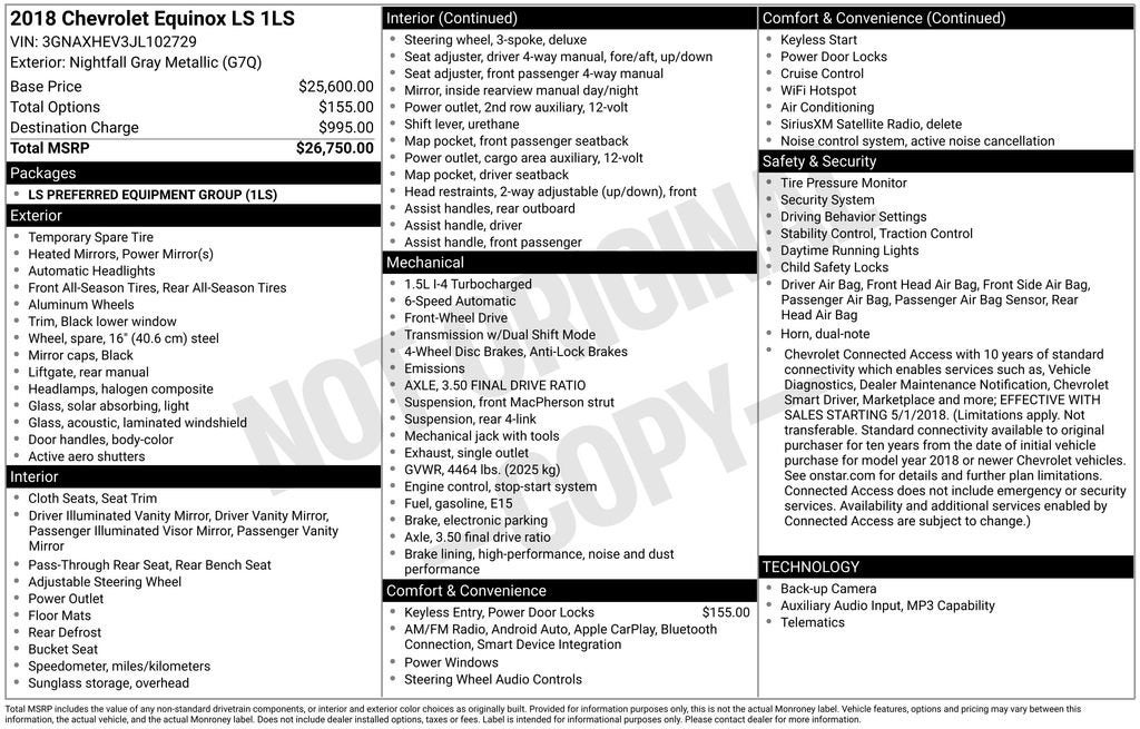 2018 Chevrolet Equinox LS