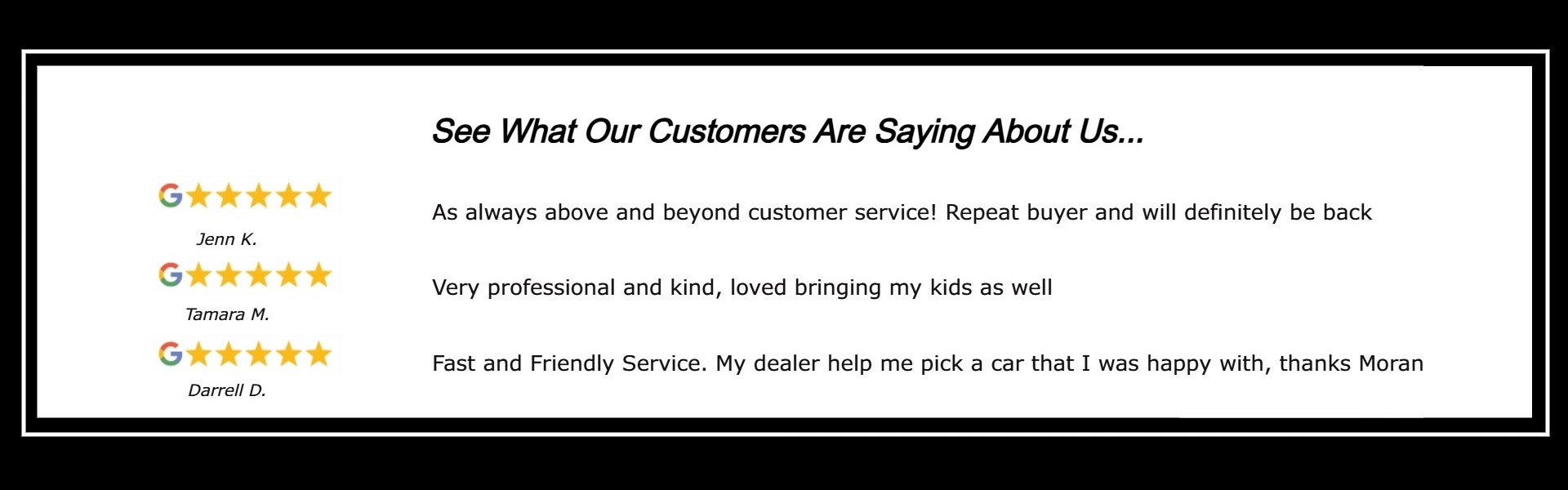 Customer Testimonials